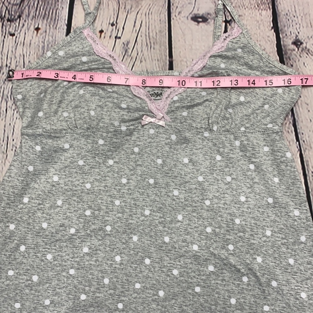 Laura Ashley Gray/White/Pink Sleepwear Size: Large - Picture 7 of 16